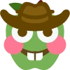 CowboyAppleFlushed emote