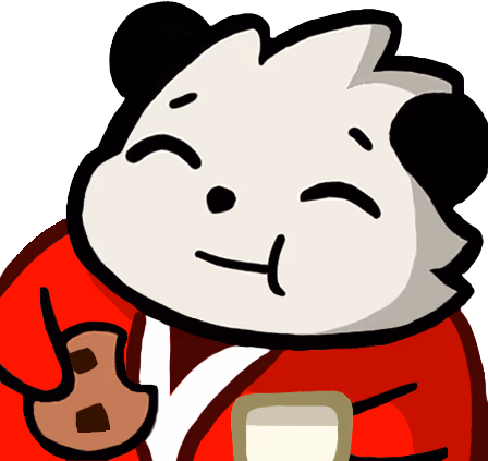 PandaSantaCookie emote