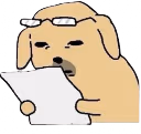 PoorDogReading emote