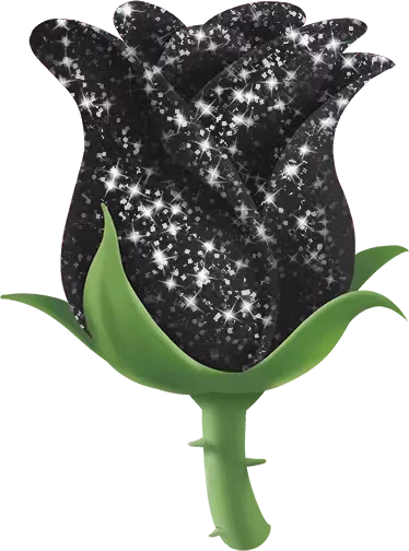 Black_Sparkle_Rose emote