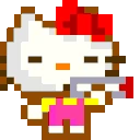 HelloKittySmoke emote