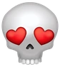 Heart_eyes_Skull emote
