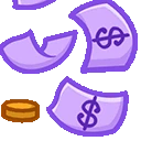 PurpleMoneyRain emoji
