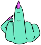 Trippy_Middle_Finger emote