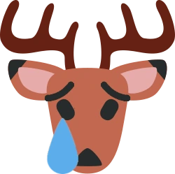 Deer_crying emoji