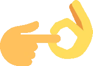 point_ok_hand_animated emoji