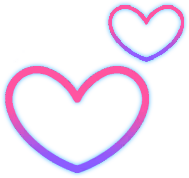 hearts_neon emote
