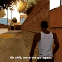 AHSHITHEREWEGOAGAIN animated emote