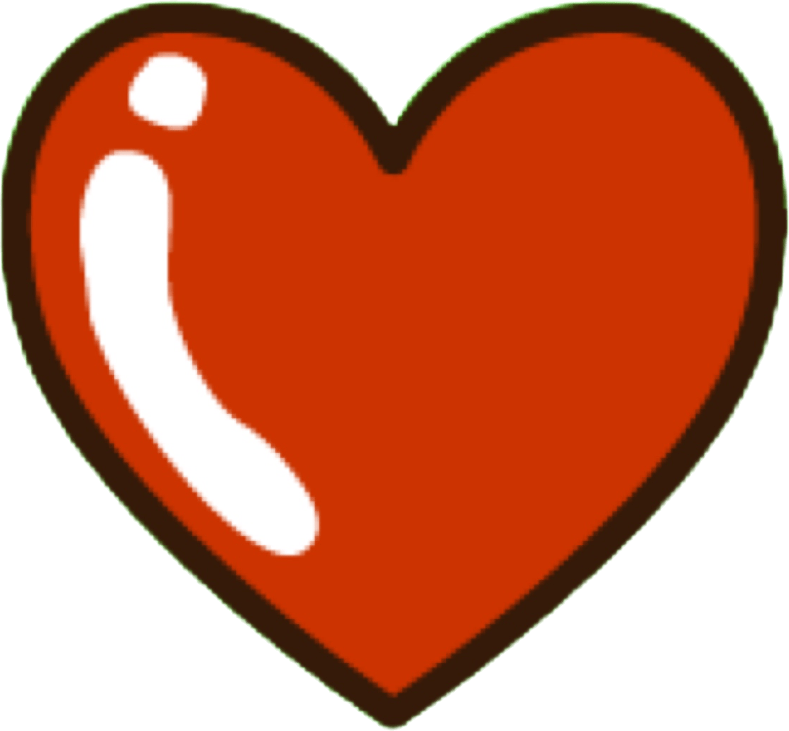 CartoonHeartShiny static emote