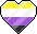 NonbinaryHeart emote