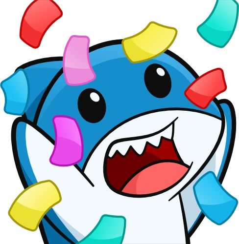 SharkConfetti emote