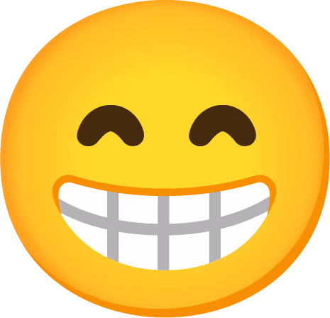BeamingFaceWithSmilingEyesEmoji emote