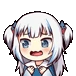 GawrGuraScaredAnimated emote