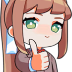 MonikaThumbsUp emote