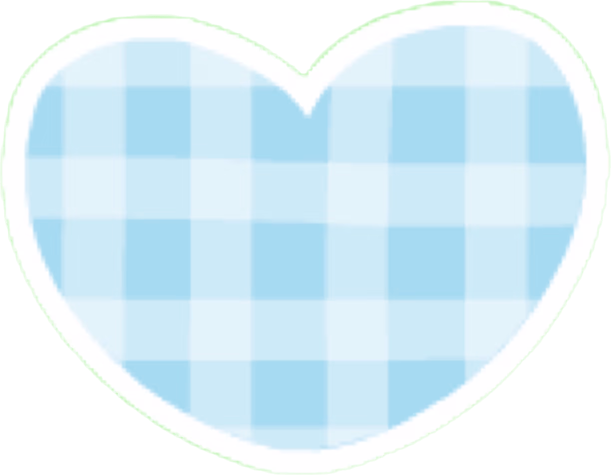 GinghamHeartBlue emote