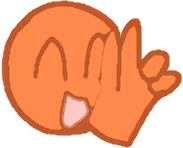 orangepeacesignemoji emote