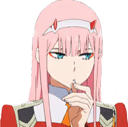 ZeroTwo_Thoughtful emote