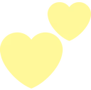PastelOrangeHearts emote