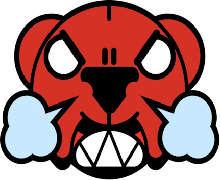 Nita1_Angry_BrawlStars_Pin static emote