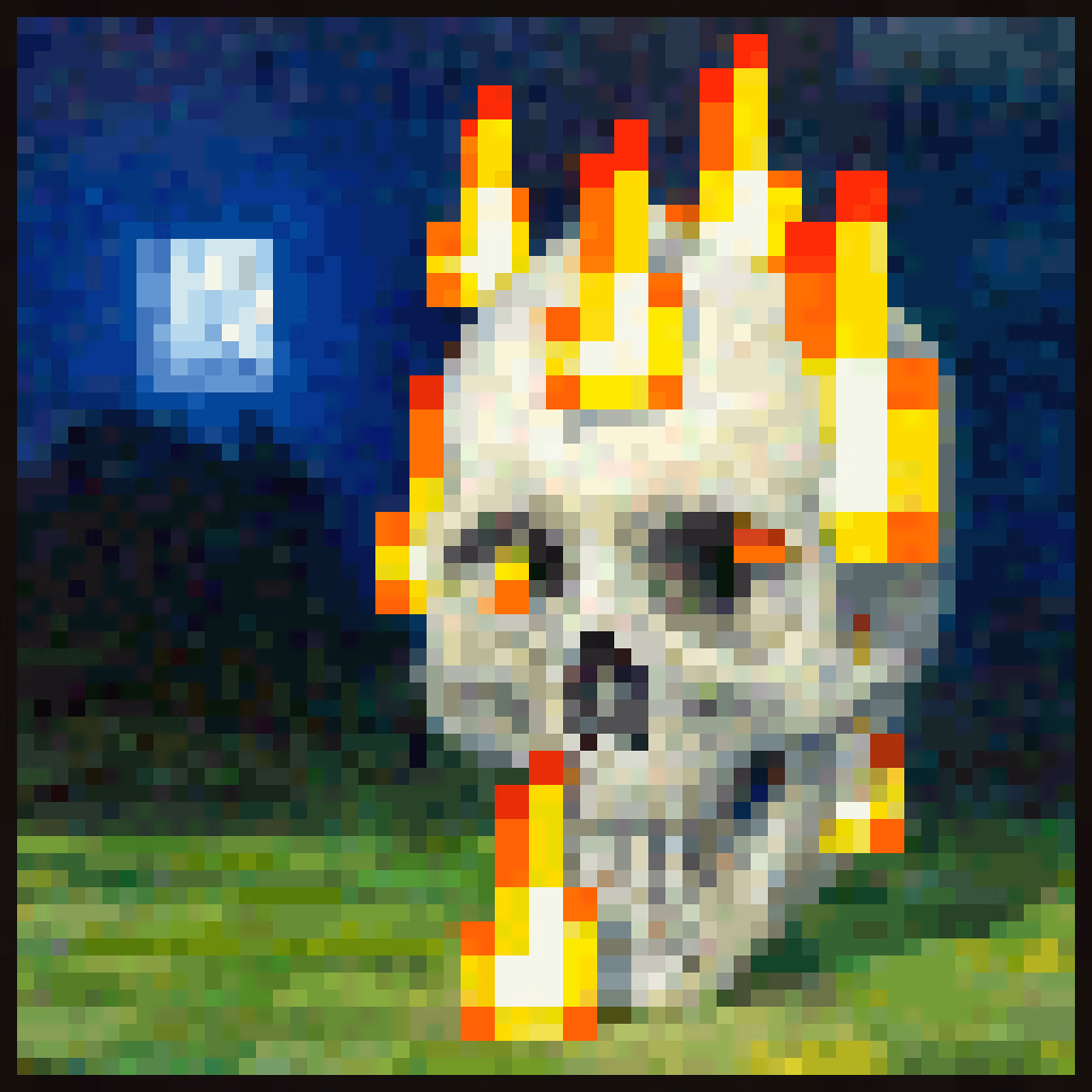 burningskull emote