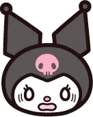 kuromi_fearful emote