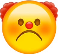 clownfrowning emote