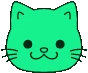 Cutecatemoji_green emote