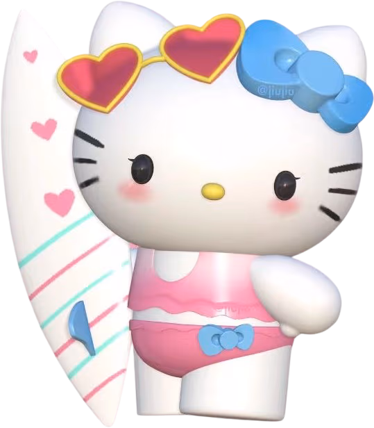 beach_hello_kitty emote