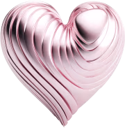 Whitepinkmetallicheart emote