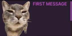 FirstMessage emote