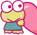 keroppihalfheart2 emote