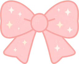 Pinkglitterbow emote