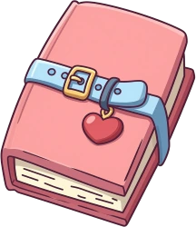 Pinkdiarybook emote