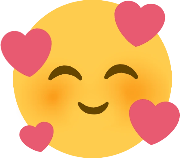 SmilingWithHearts emote