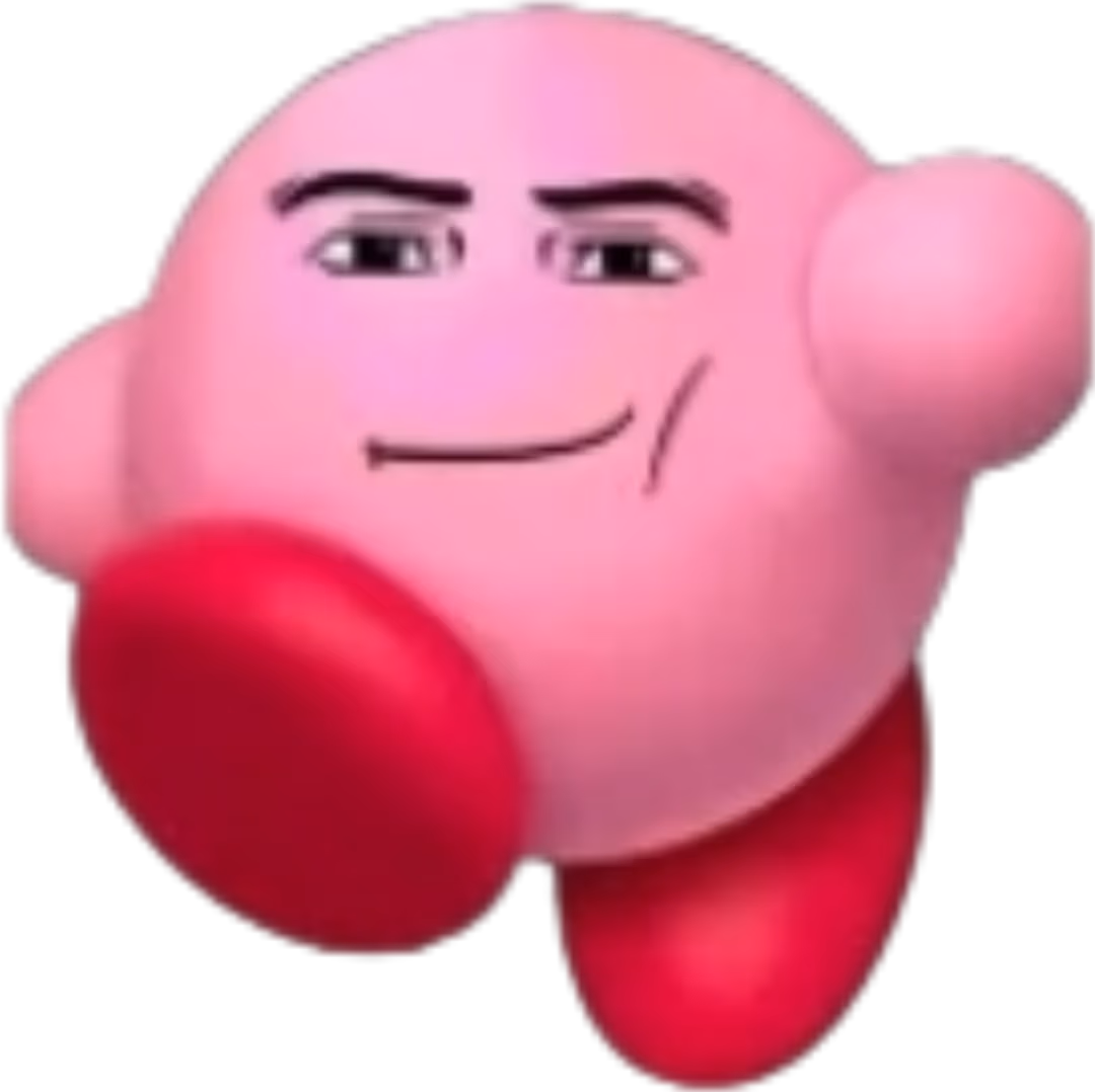 KirbyManFace emote