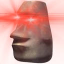 lasermoai emote