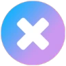 cross_blue_purple emote