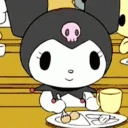KuromiEating emoji