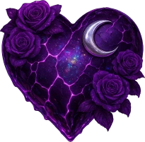 Purple_goth_heart emote