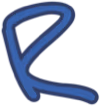 LetterR_Blue emote