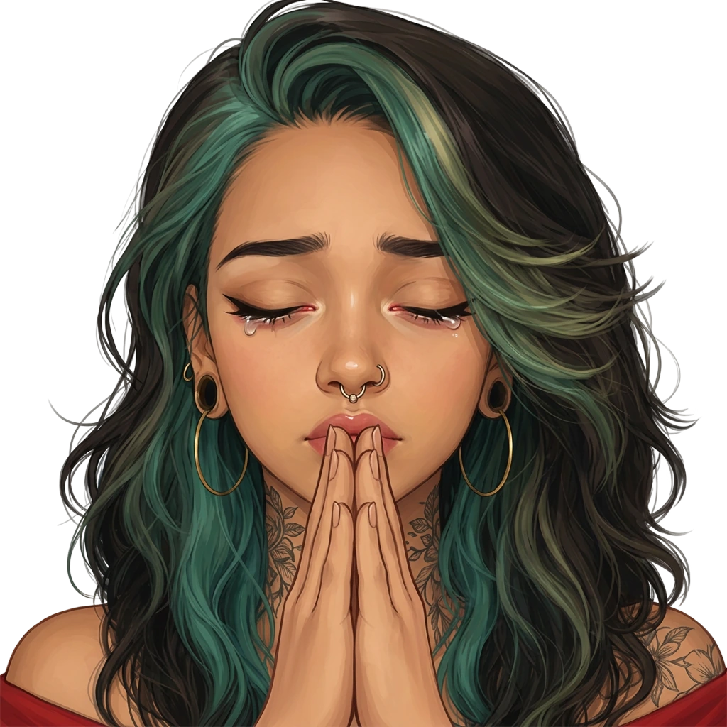 mona_pray emote