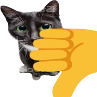 thumbsdowncat emote