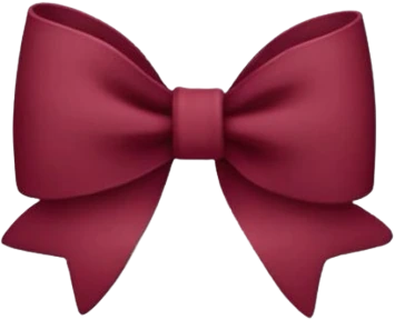 burgundy_red_bow emote