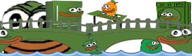 FridgeWashingBridgeOrangeTrashSmilersDeskedge emote
