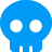 lightblueskull emote