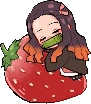 StrawberryNezuko emote