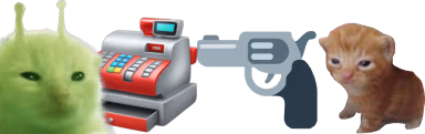 gunbertInADaringRobberyHoldingGlorpAtGunpointAtTheConvenienceSto emote
