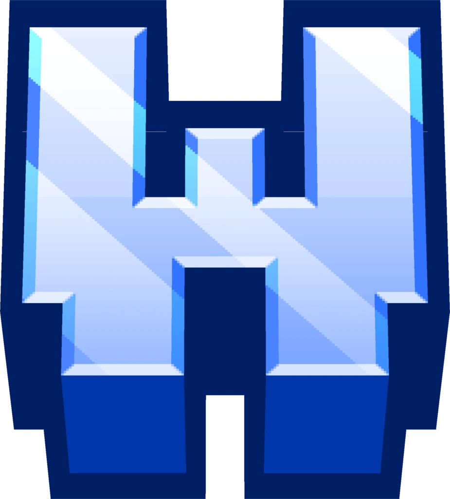 minecraft_blue_W sticker