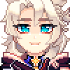 AlbedoFlowerHappygif animated emote