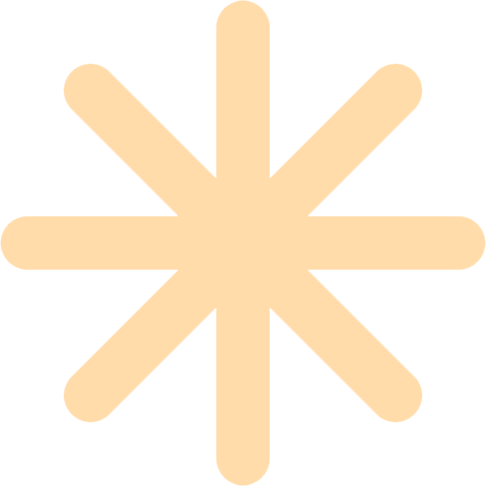 pastelorangeasterisk static emote
